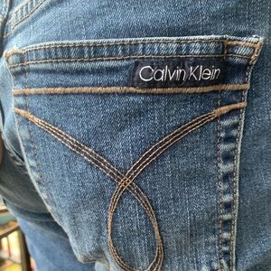 Calvin Klein blue jeans